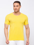 Solid Slim Fit V-Neck T-shirt