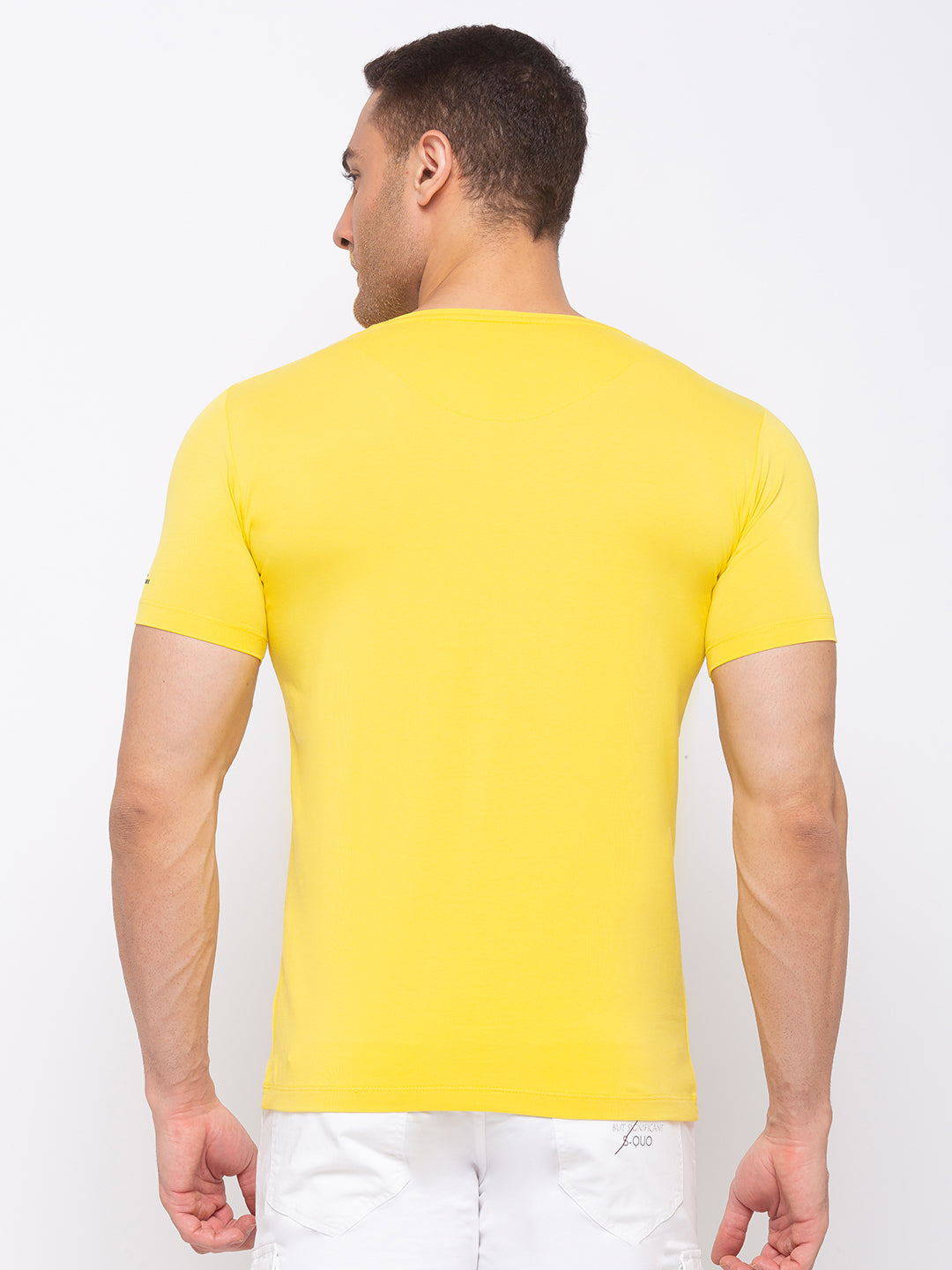 Solid Slim Fit V-Neck T-shirt
