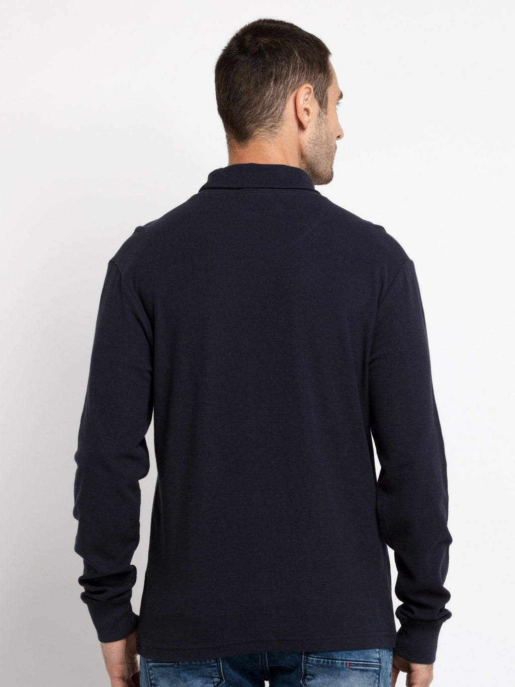 Mens Solid Turtle Neck Tee