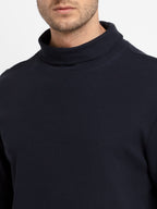Mens Solid Turtle Neck Tee