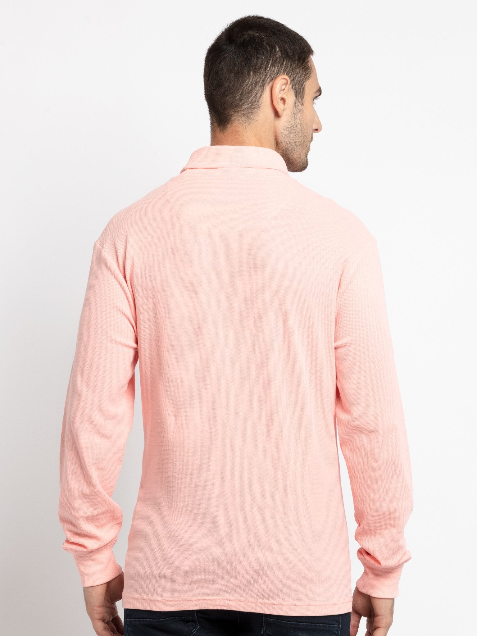 Mens Solid Turtle Neck Tee