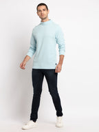 Mens Solid Turtle Neck Tee