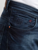 Status Quo Mens Slim Fit Washed Denim
