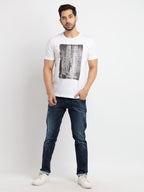 Status Quo Mens Slim Fit Washed Denim