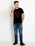 Mens Straight Slim Fit Mid Rise Denim