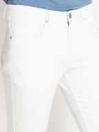 Mens Straight Slim Fit Mid Rise Denim