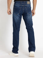 Mens Boot Cut Fit Light Washed Denim