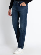 Mens Solid Straight Fit Denim