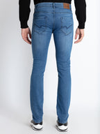 Men's Light Washed Slim Fit Denim