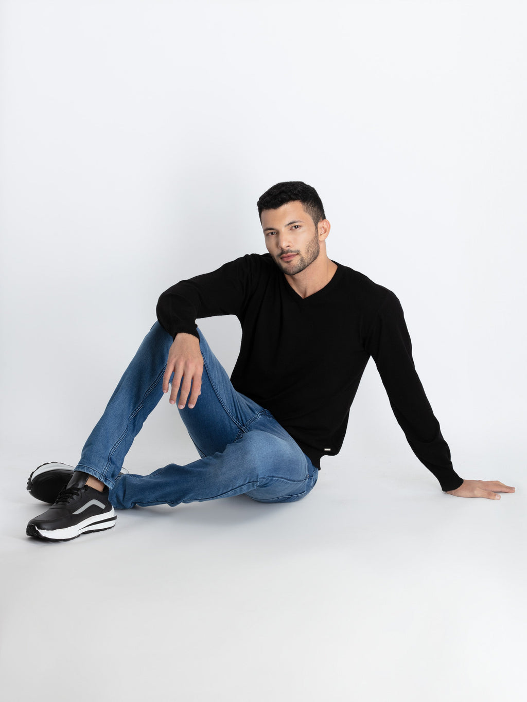 Men's Light Washed Slim Fit Denim