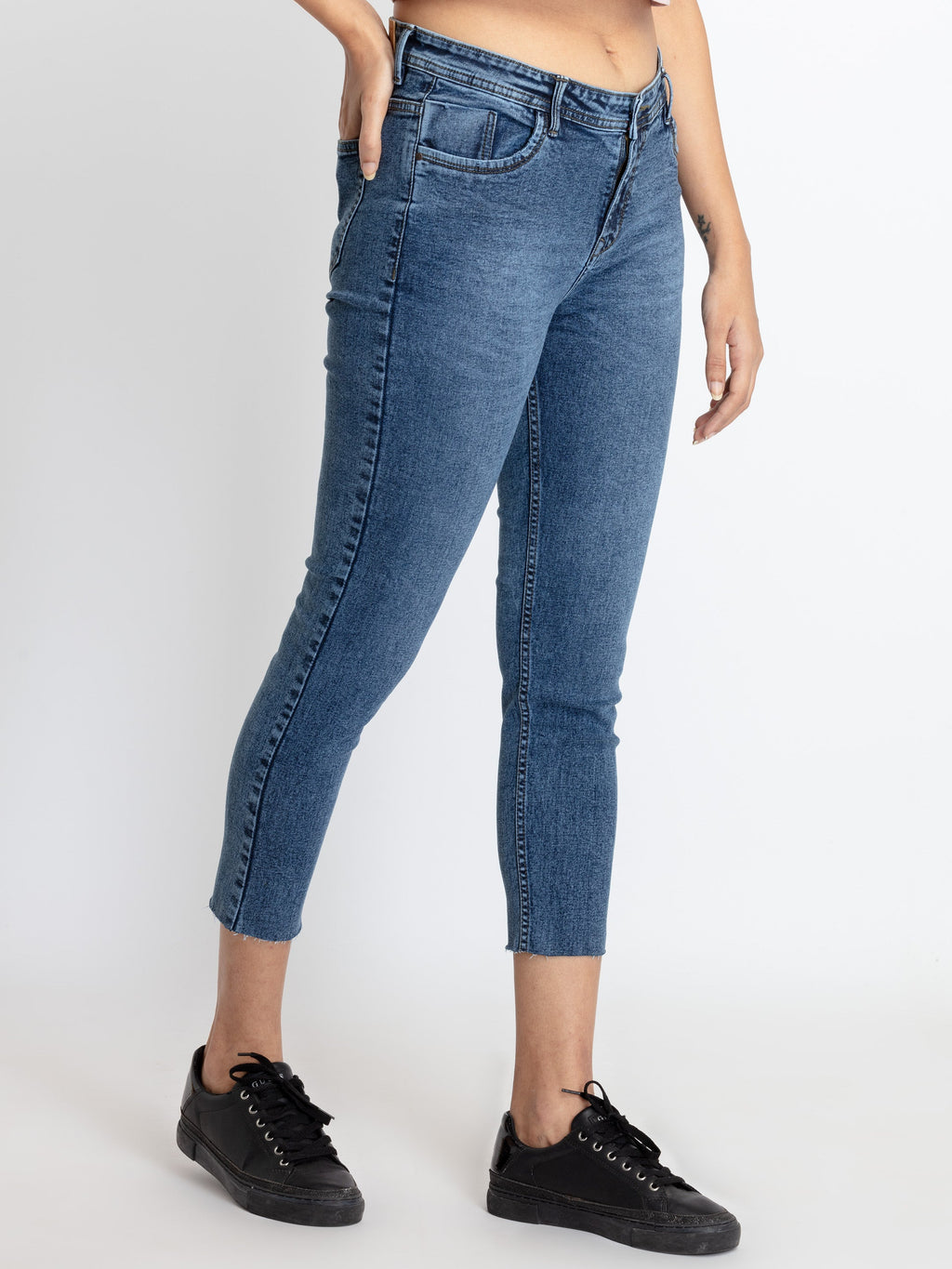 Women's Mid Rise Skinny Fit Denim