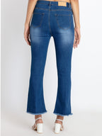 Womens Mid Rise Bootcut Denim