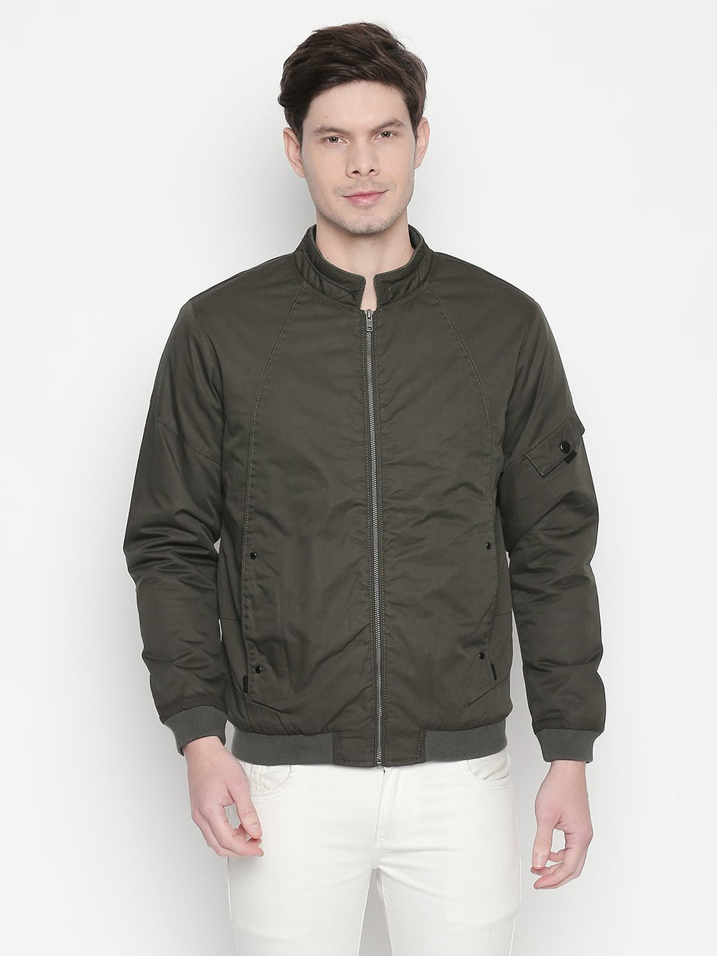 Solid Bomber Jacket