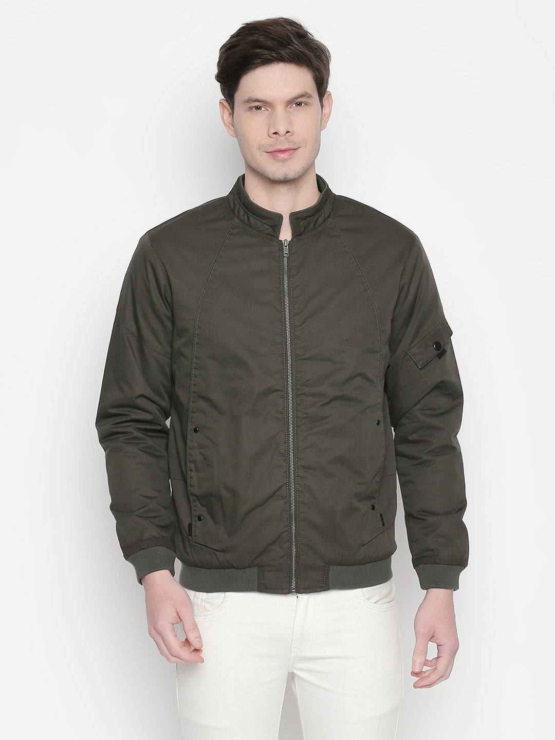 Solid Bomber Jacket