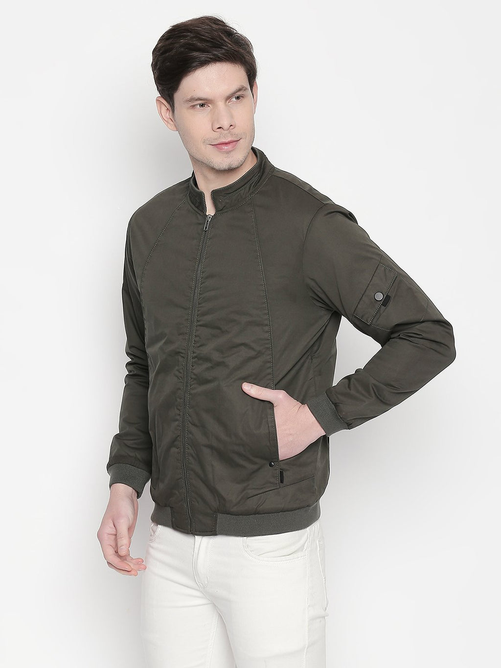 Solid Bomber Jacket
