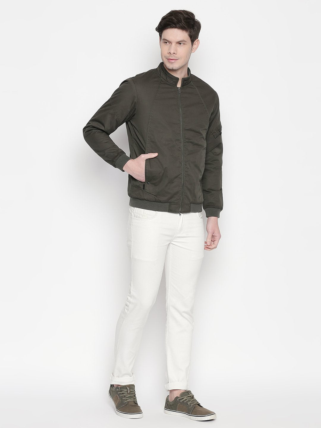 Solid Bomber Jacket