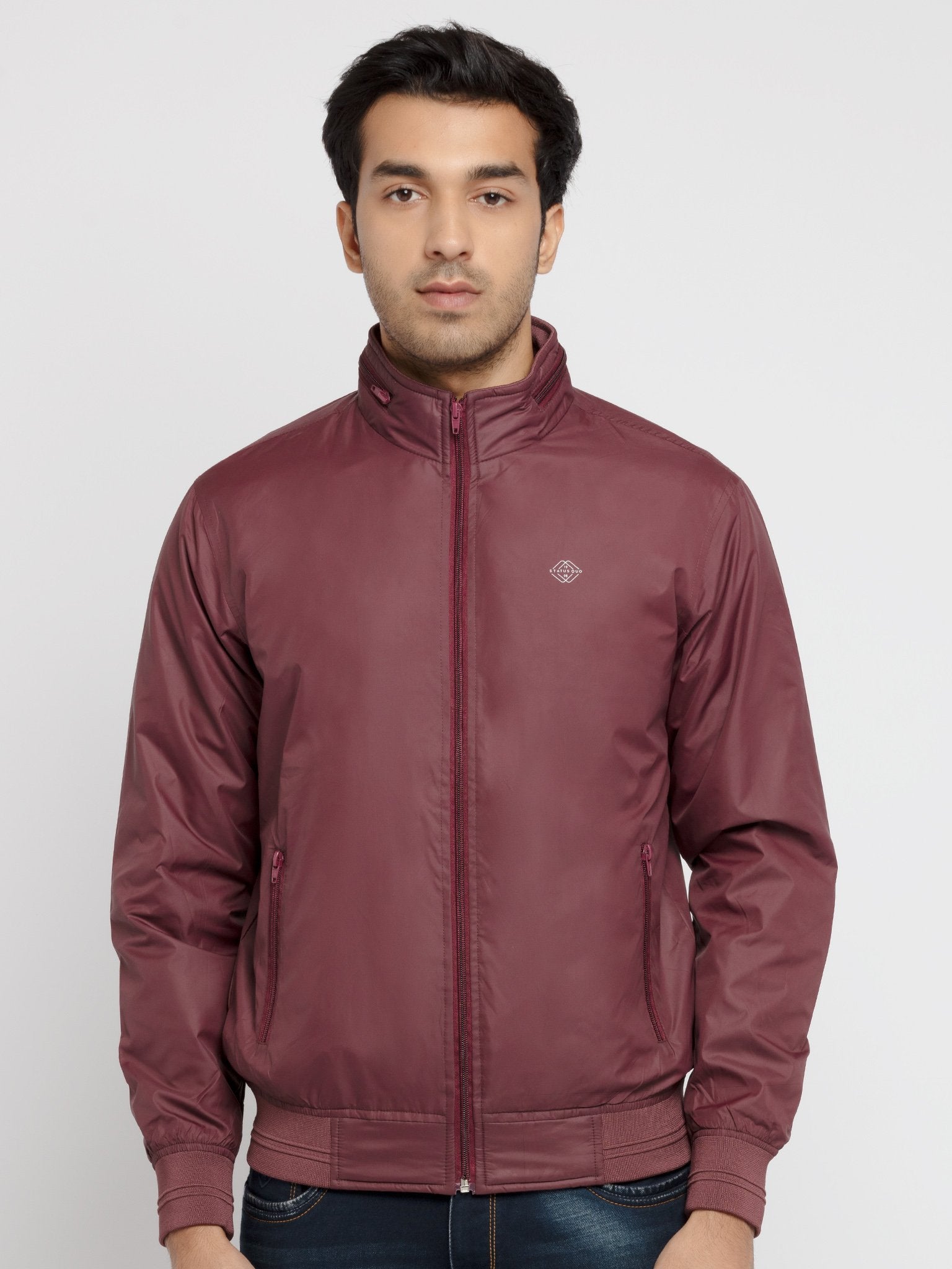 high neck jacket for men Main image