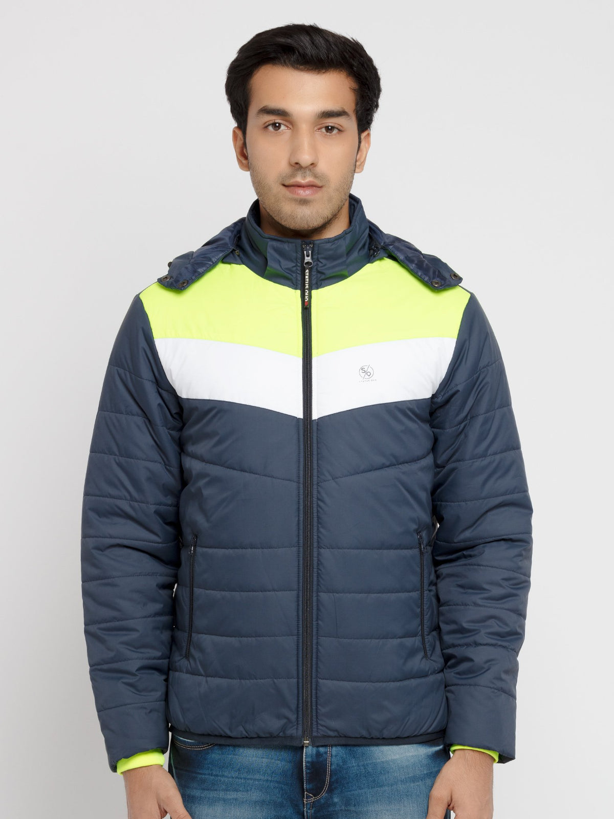 Status Quo |Petrol High Neck Jacket - 3XL, 4XL, 5XL