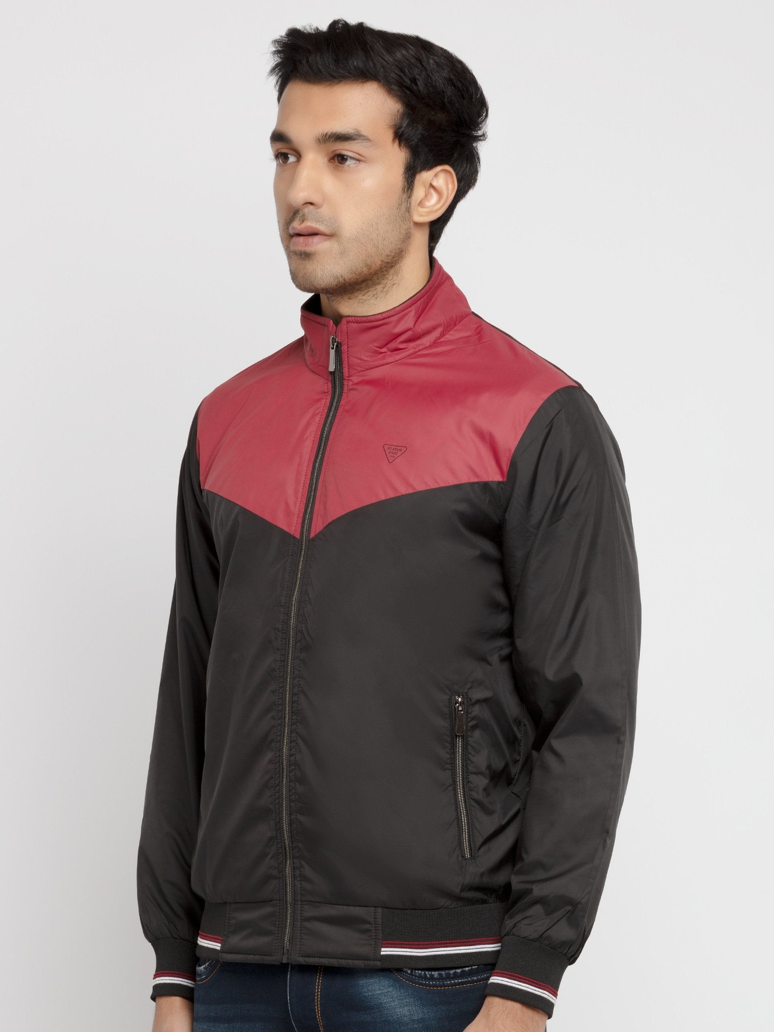 Mens Solid  Zipper Jacket Secondary image