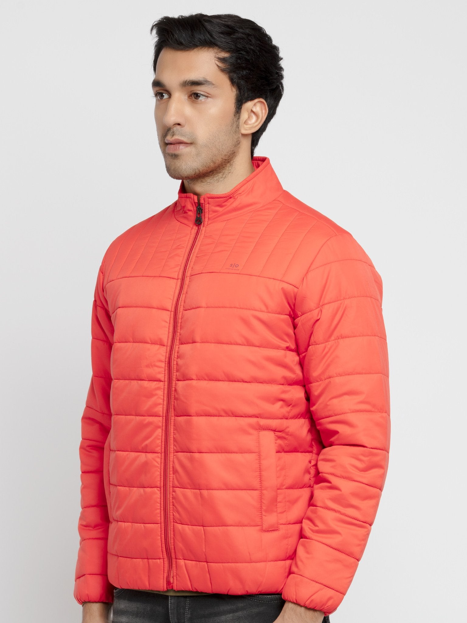 Mens Solid Quilted Jacket Secondary image