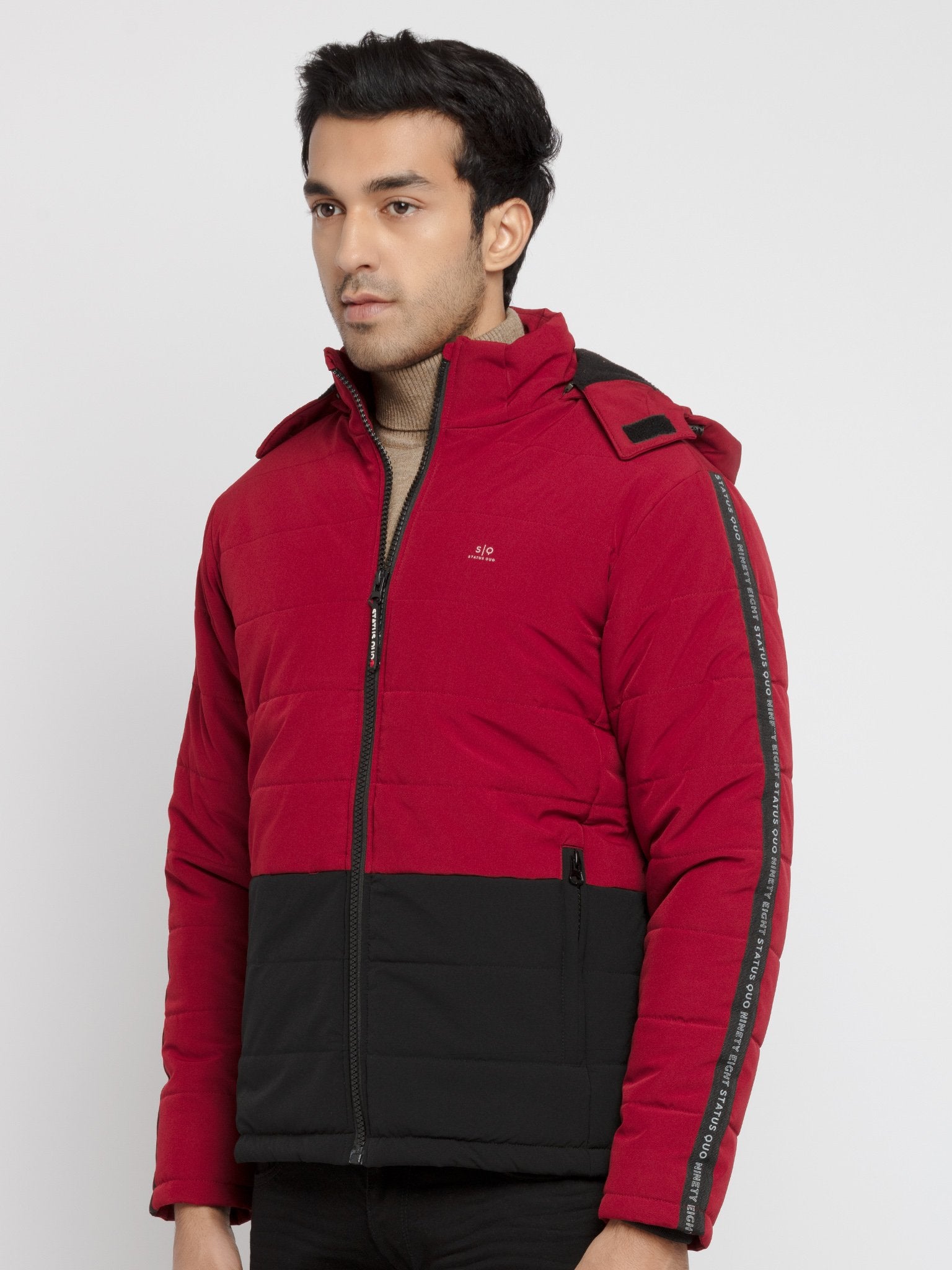 Men's Solid Quilted Jacket Secondary image