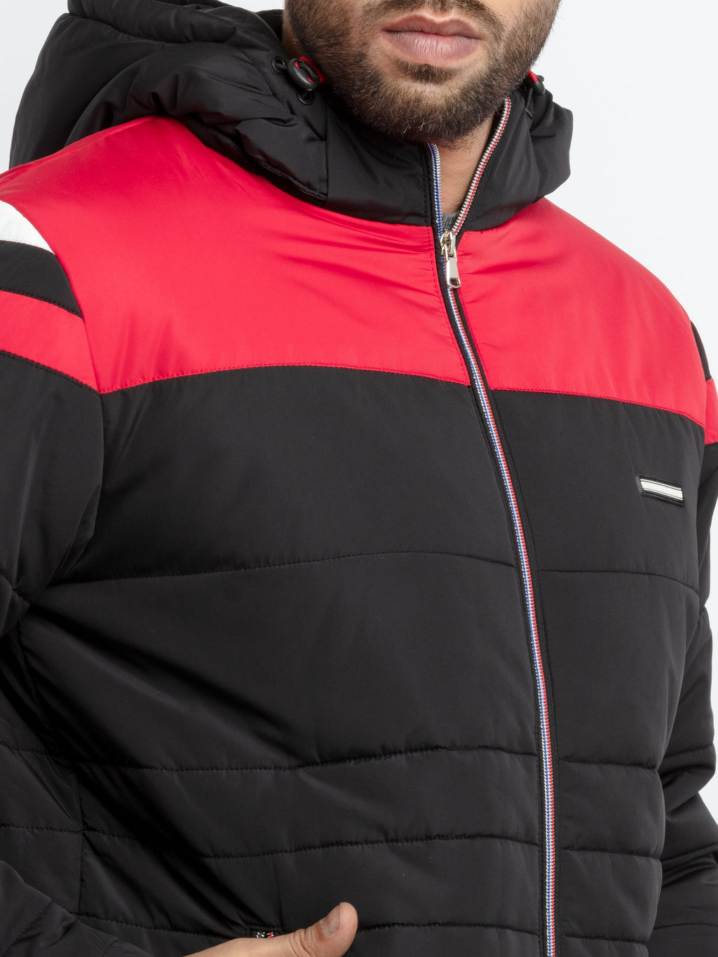 Mens Quilted Hooded Jacket