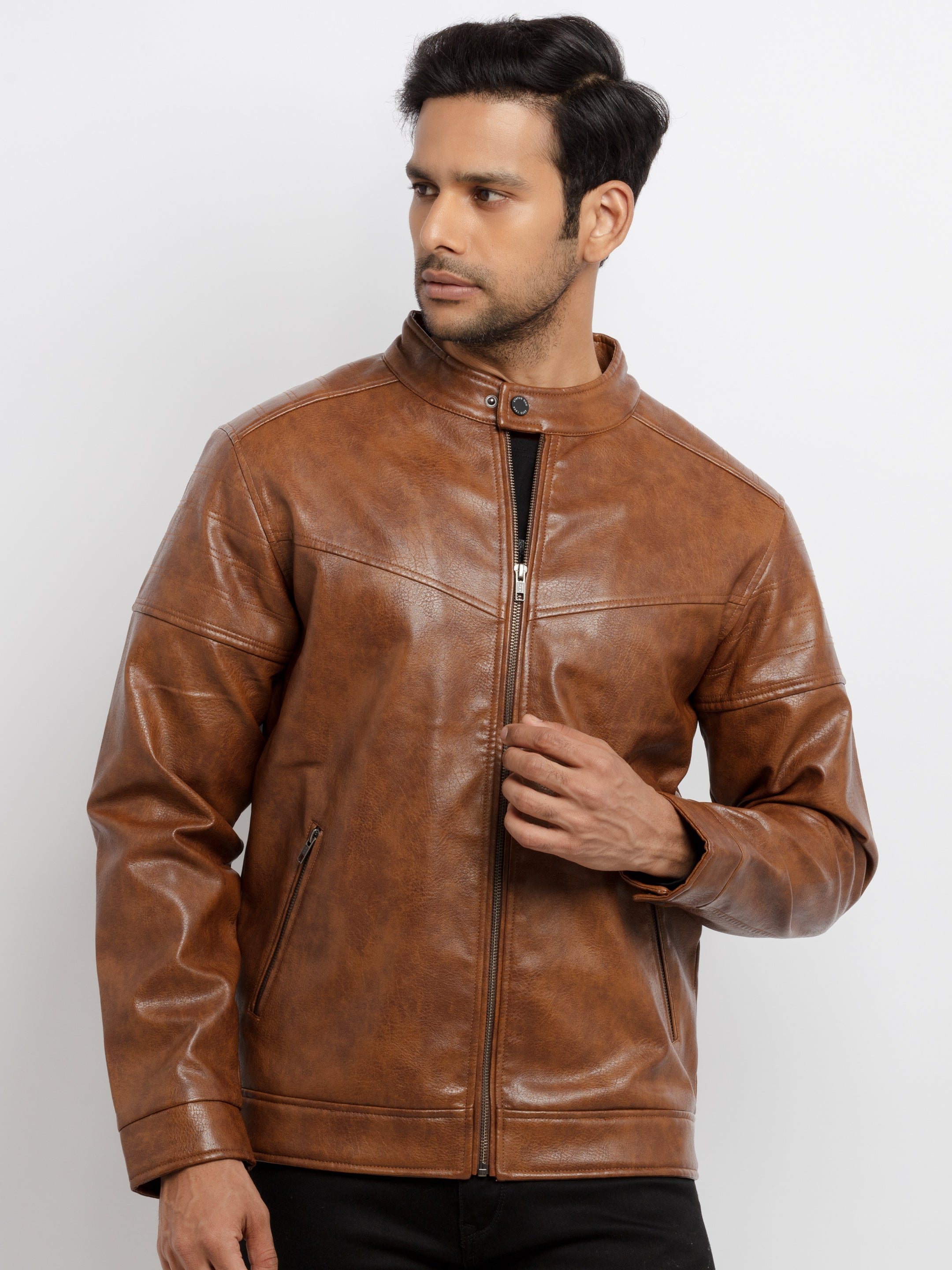 high neck jacket for men Main image