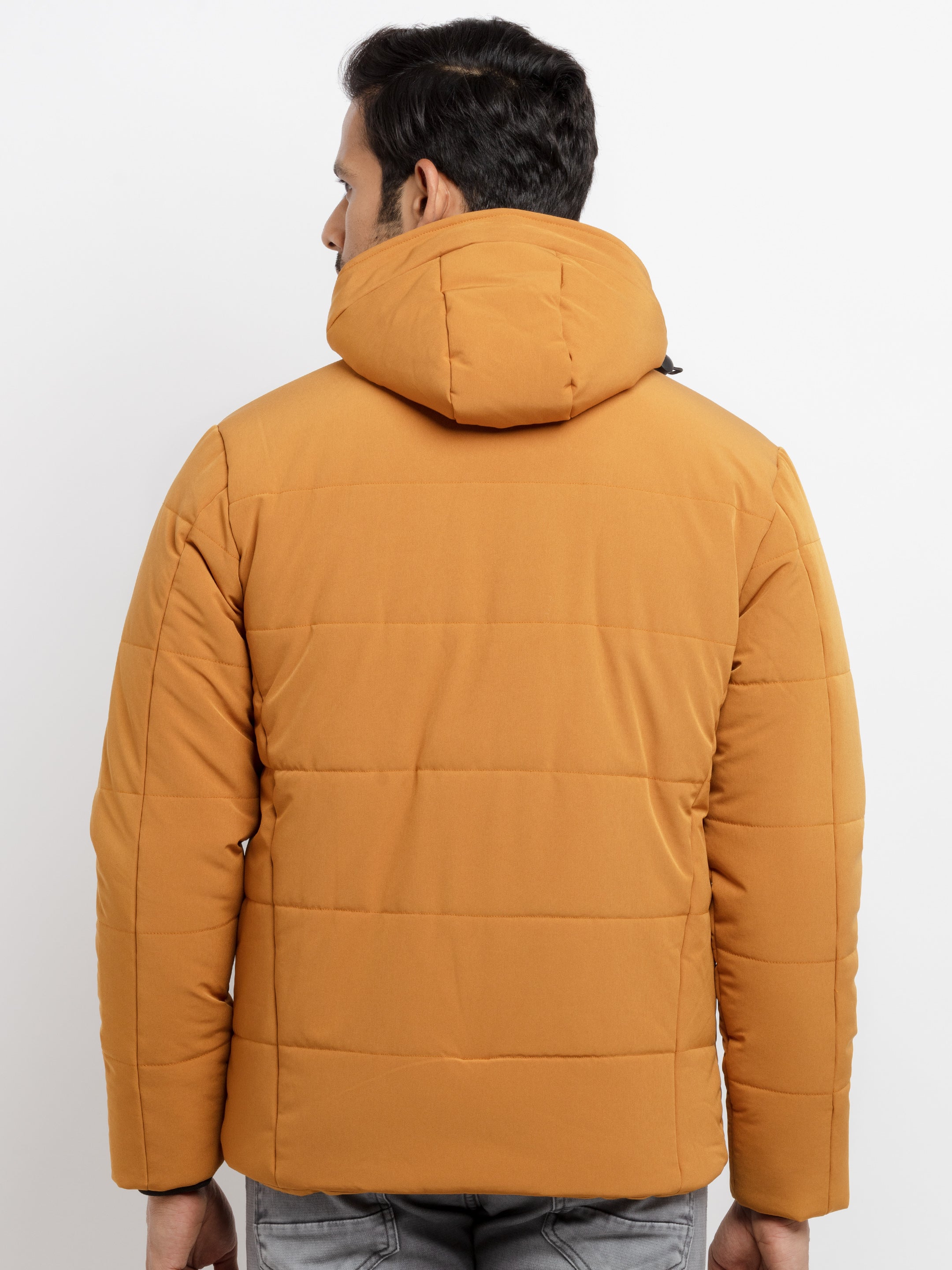 Mens Quilted Hooded Jacket