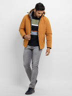 Mens Quilted Hooded Jacket