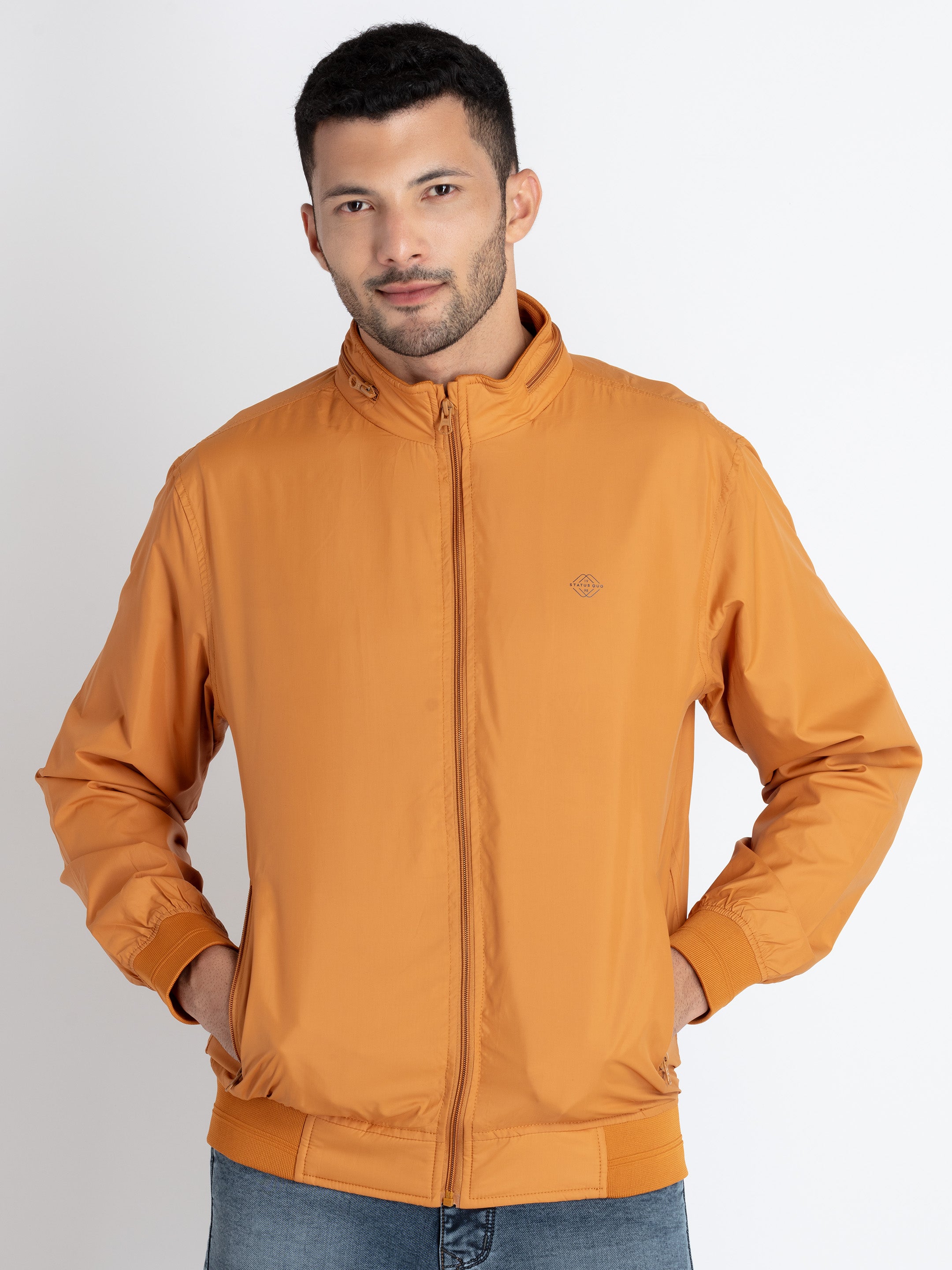 high neck jacket for men