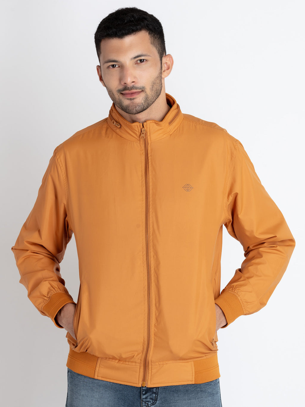 high neck jacket for men