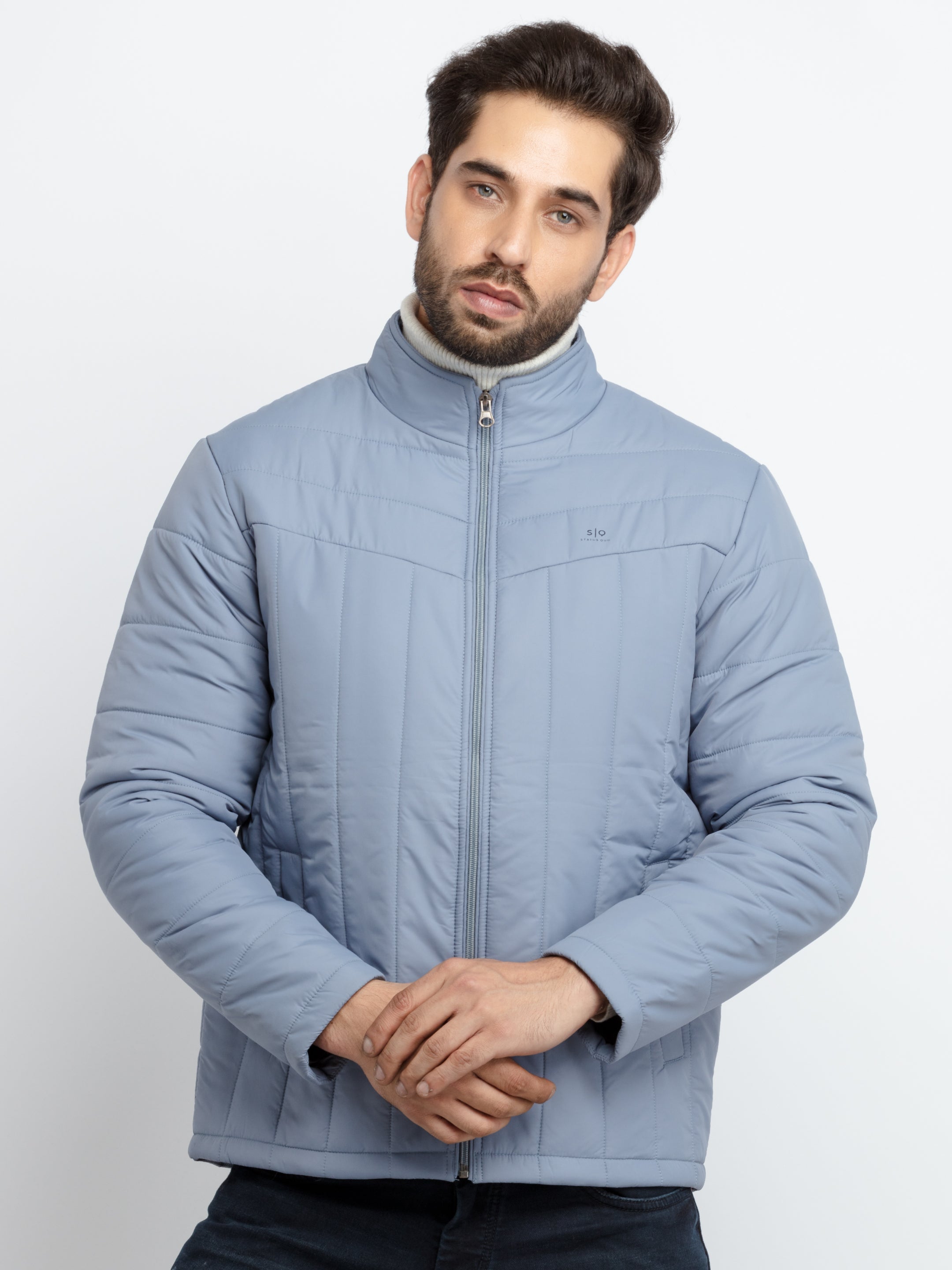 high neck jacket for men Main image