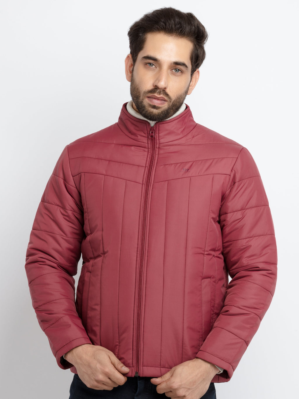 high neck jacket for men