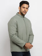 Mens Quilted Reversible High Neck Jacket