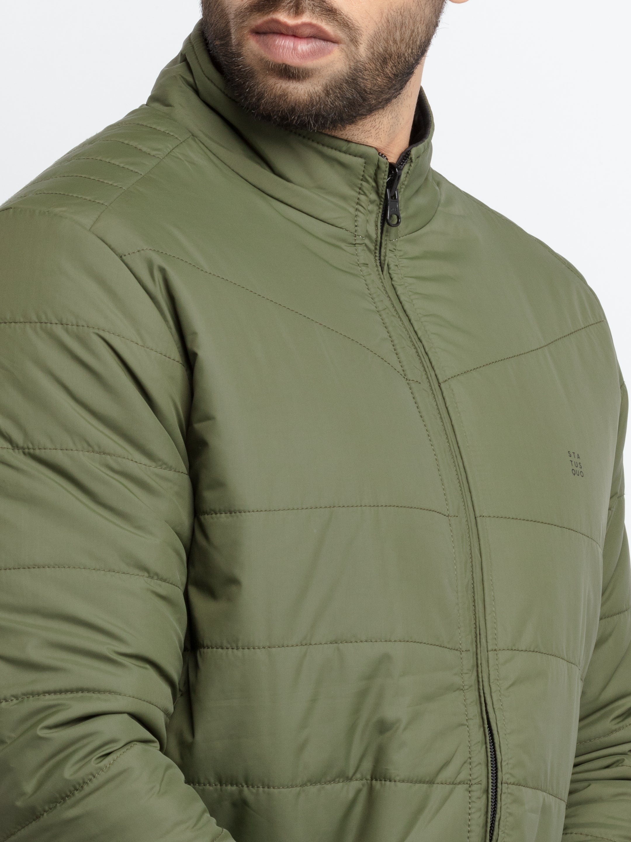Adrian Unisex Olive Green Denim Jacket – Rich Fashion