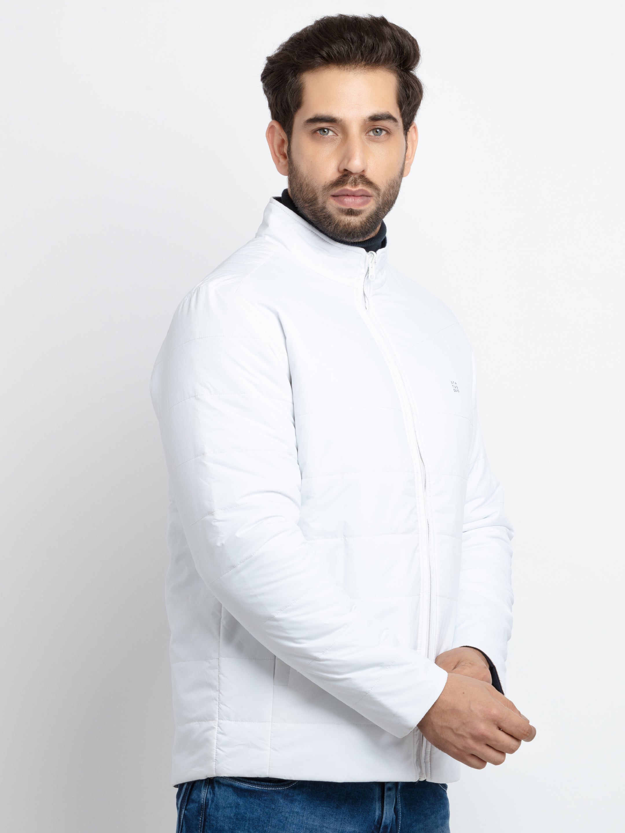 Men's Quilted Reversible High Neck Jacket Secondary image