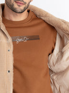 Mens Corduroy Spread Collar Jacket
