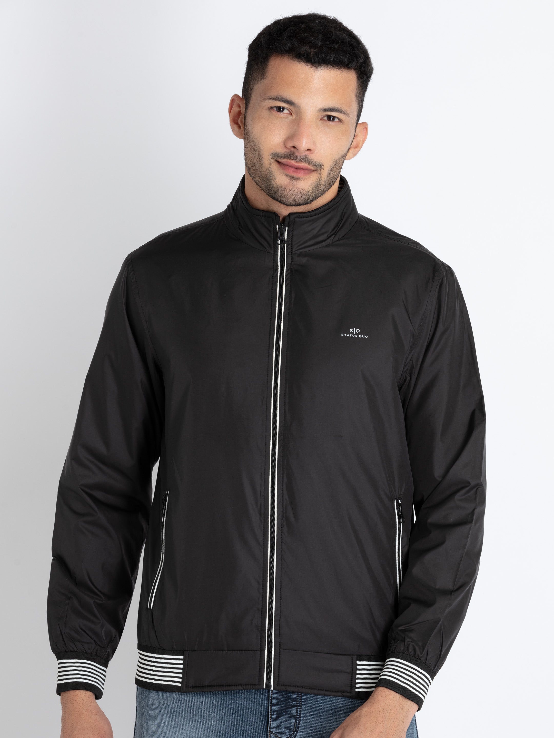 high neck jacket for men Main image