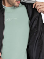 Men's Solid High Neck Lightweight Jacket