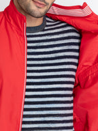 Mens Solid High Neck Lightweight Jacket