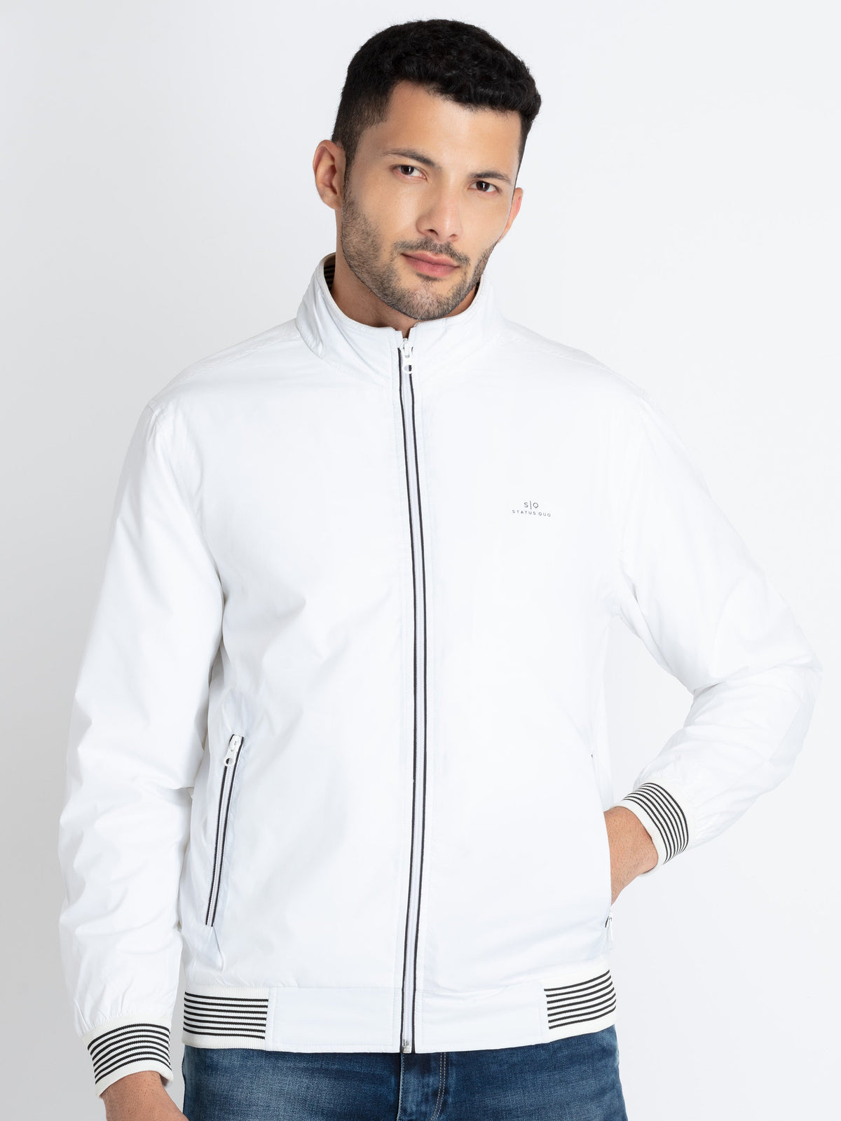 high neck jacket for men