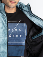 Mens Quilted Hooded Jacket
