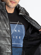 Mens Quilted Hooded Jacket