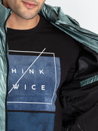 Mens Quilted Hooded Jacket
