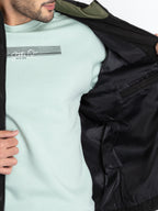 Mens Quilted High Neck Jacket