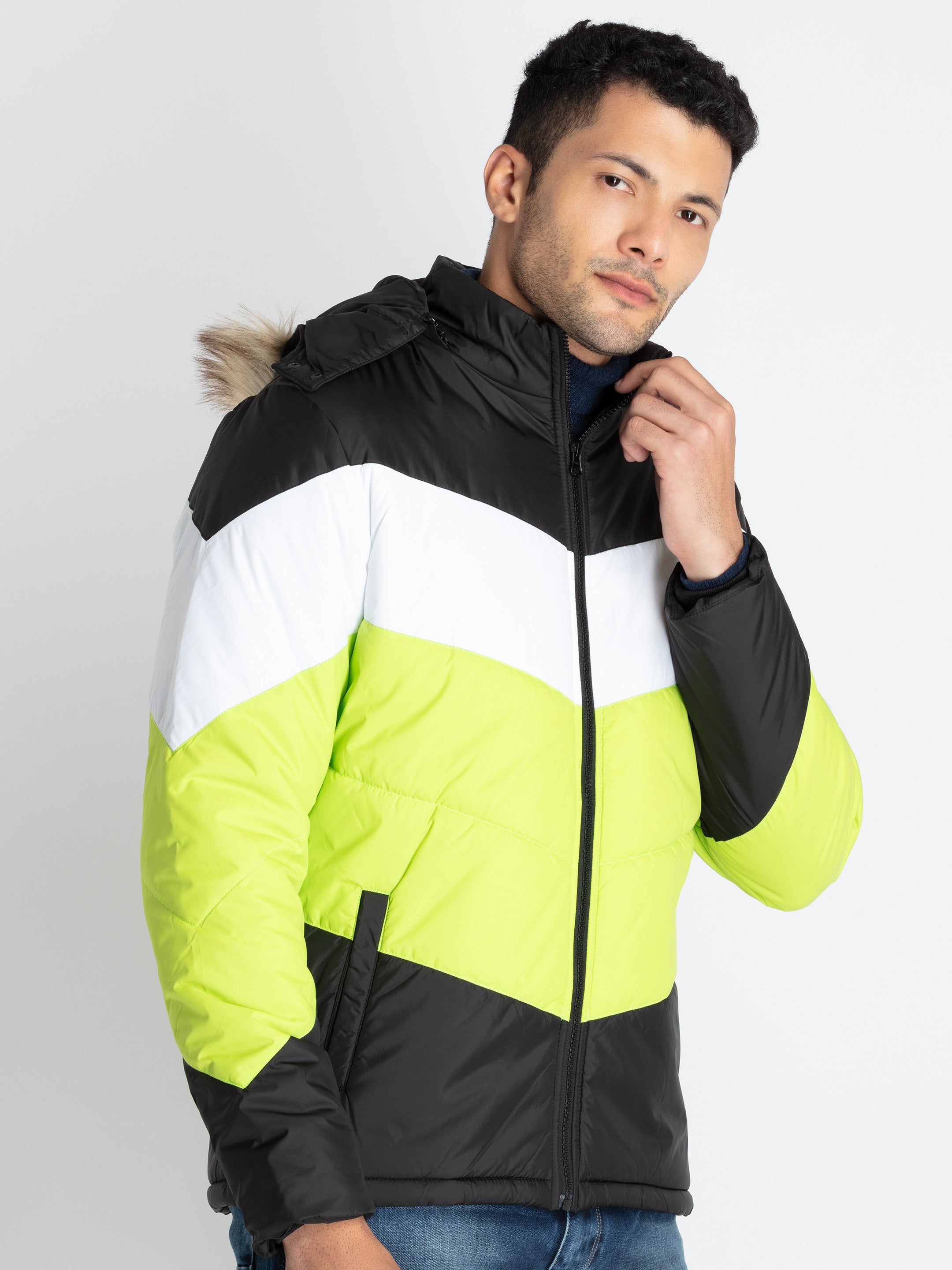Mens Mix & Match Jacket With Detachable Hood Secondary image