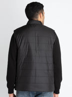 Mens Quilted Reversible High Neck Jacket
