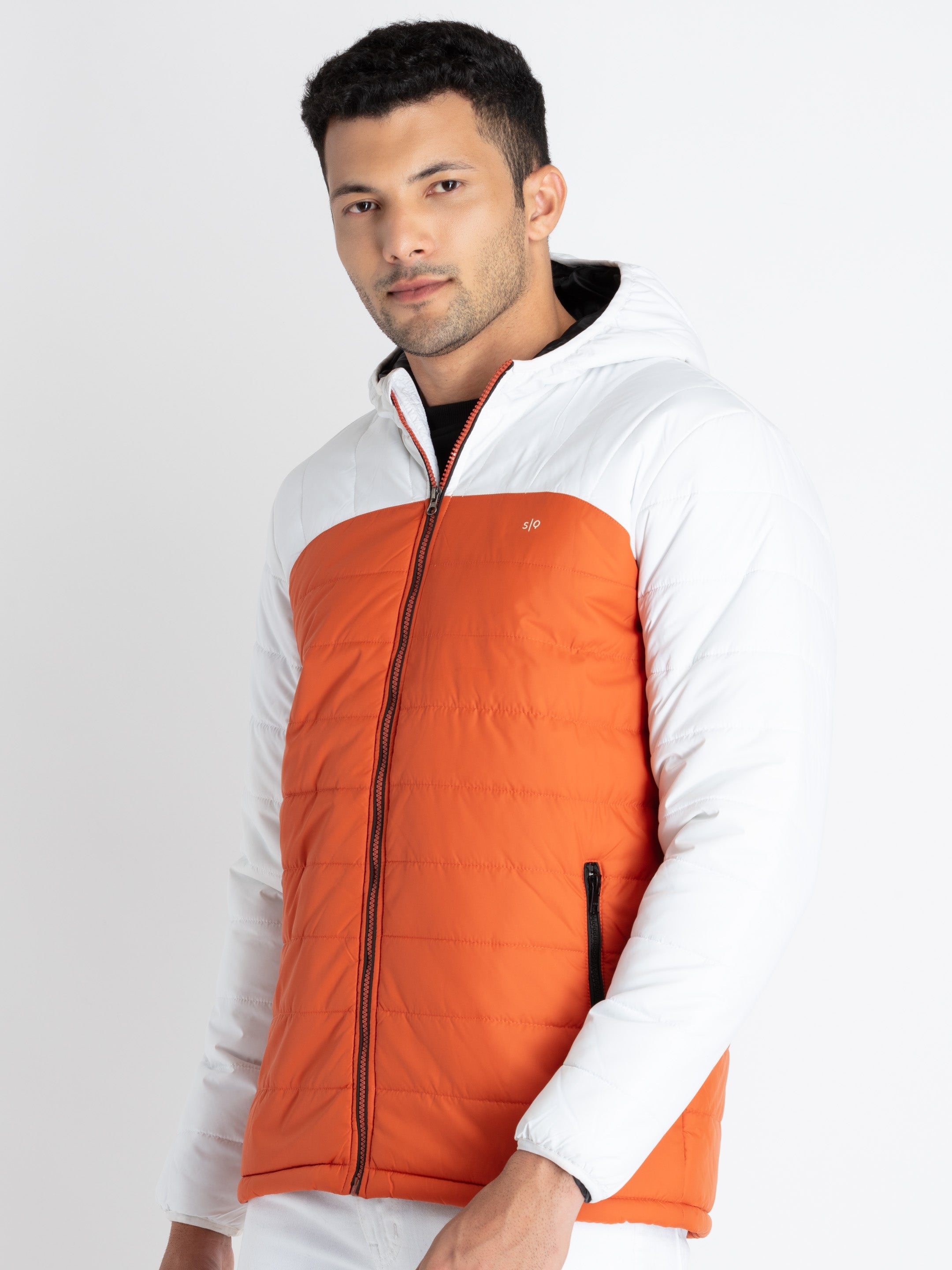 Mens Quilted Puffer Hooded Jacket Secondary image