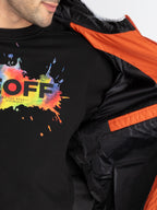 Mens Quilted Puffer Hooded Jacket