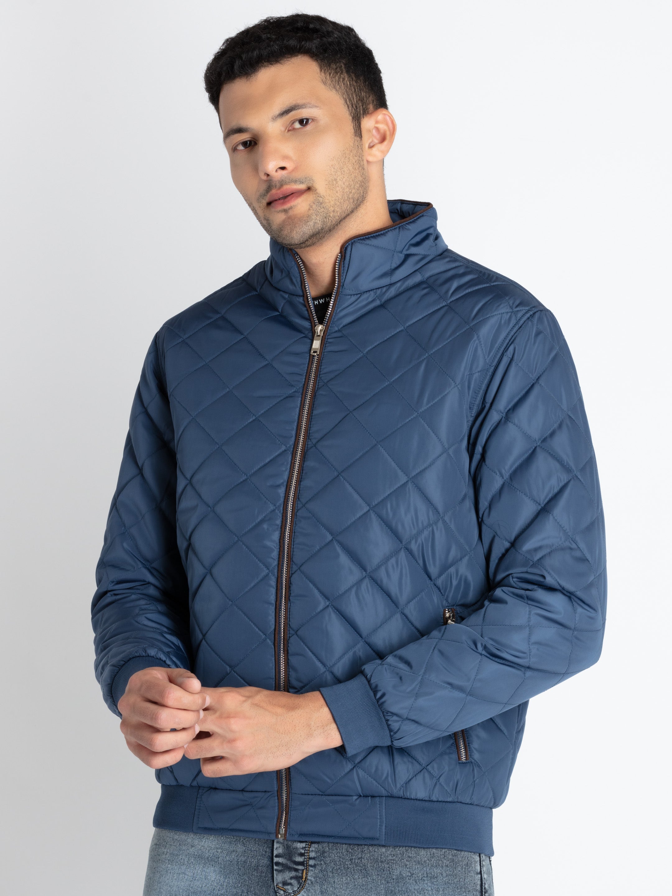Mens Quilted High Neck Jacket Secondary image